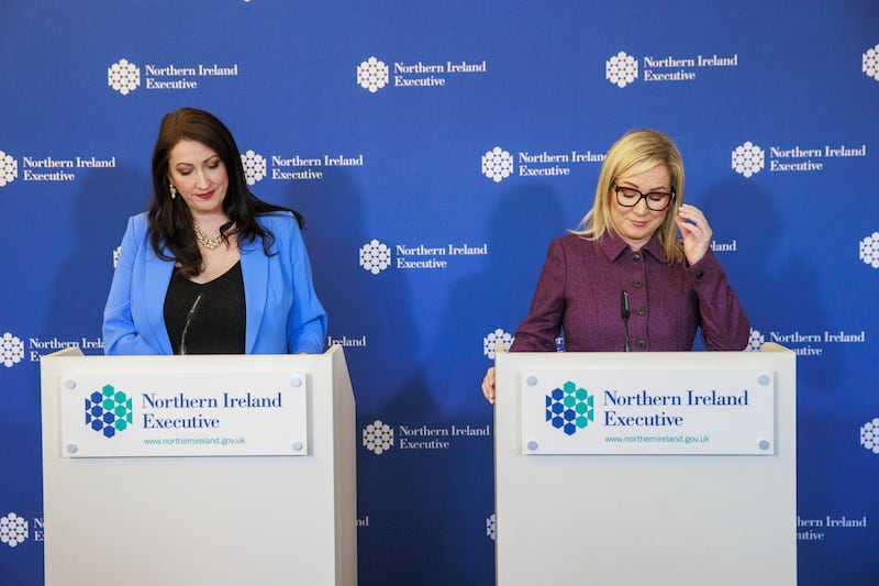 First Minister Michelle O’Neill and deputy First Minister Emma Little Pengelly