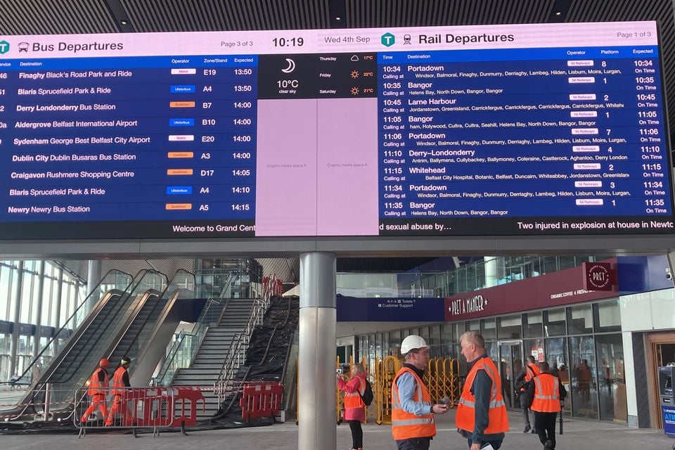 Belfast Grand Central Station opened last year (Rebecca Black/PA)