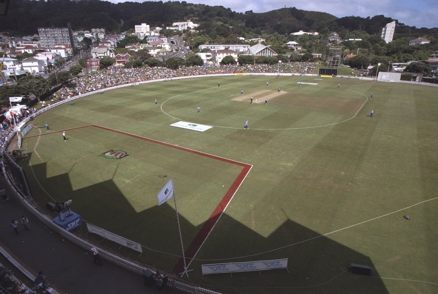 The Max Zone, marked on the outfield in Wellington