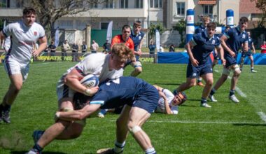 Scotland suffered a heavy defeat to England on the opening weekend of the U18 Men Six Nations Festival in Vichy. Image courtesy: Six Nations