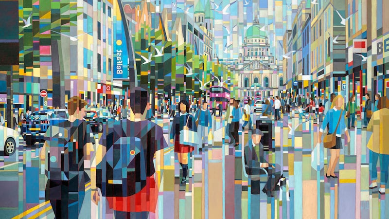 Co Down artist brings images of Belfast to Dead Rabbit Bar in Austin, Texas