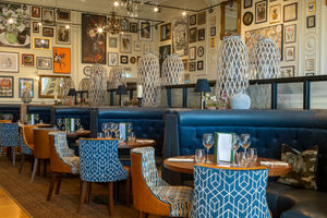 The restaurant room used to be a worn out function room. 