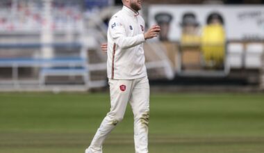 Sam Cook in action for Essex