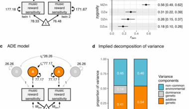 Twin modelling reveals partly distinct genetic pathways to music enjoyment