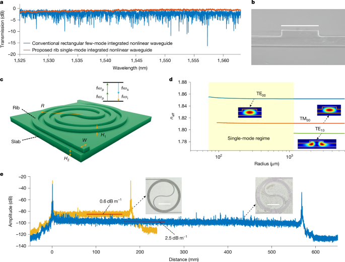 Ultra-broadband optical amplification using nonlinear integrated waveguides