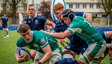 Scotland lost to Ireland in round two of the Men’s U18s 6N Festival in Vichy. Image: Six Nations Rugby