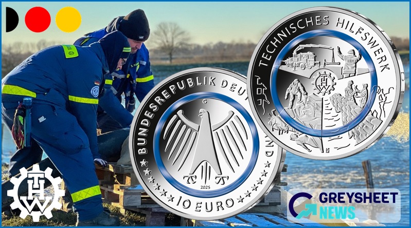 enlarged image for Germany. Latest €10 Polymer Frontline Services Coin Continues With Salute to Technical Relief