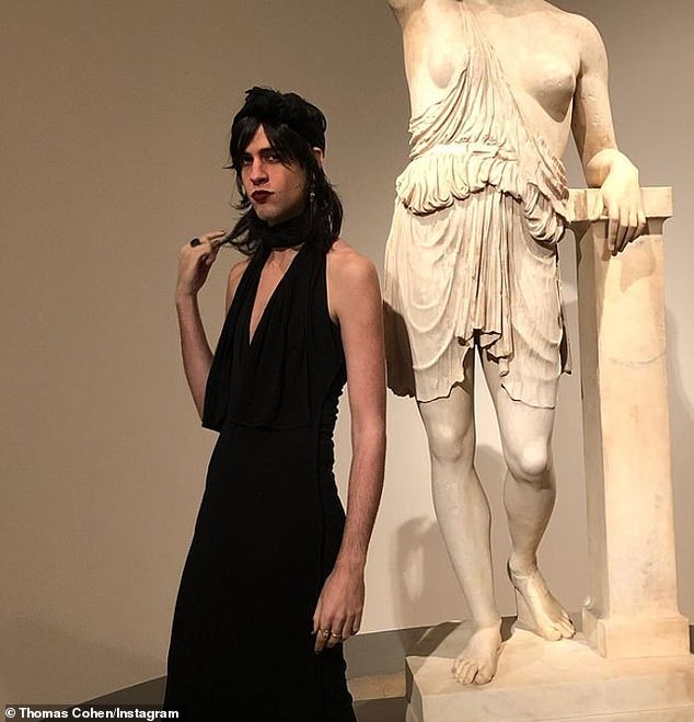 In recent years, widower Thomas has undergone a dramatic style transformation, having a adopted a love of dresses and sultry make-up