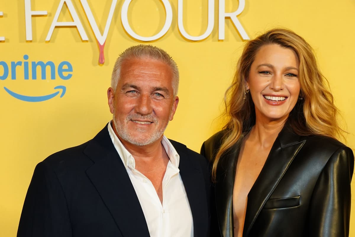 Blake Lively in all-black outfit for film screening with Paul Hollywood - London Evening Standard