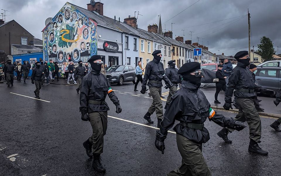 The New IRA on Parade in Derry on April 21st 2025 (Photo by Garrett Hargan)