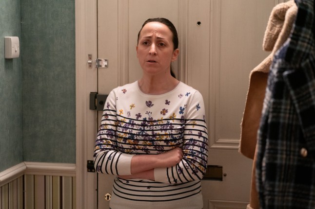 Sonia looks annoyed in EastEnders