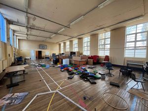 Inside the former Trittiford Learning Centre, in Trittiford Road, Moseley, Birmingham.