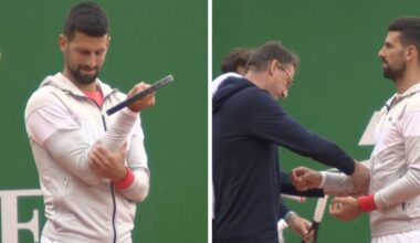 Novak Djokovic raises fresh injury concerns as physio rushes to help hours before match | Tennis | Sport