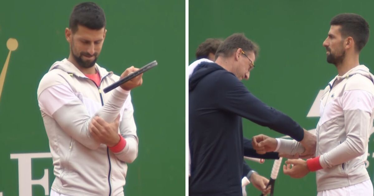 Novak Djokovic raises fresh injury concerns as physio rushes to help hours before match | Tennis | Sport