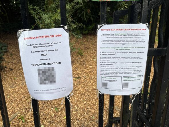 Locals concerned about the impact of fires started a petition