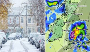UK weather maps show snow in Wales as parts of England hit by wintry weather too | Weather | News