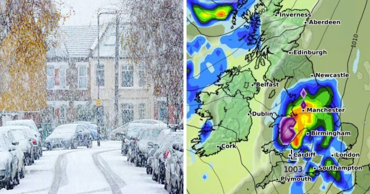 UK weather maps show snow in Wales as parts of England hit by wintry weather too | Weather | News