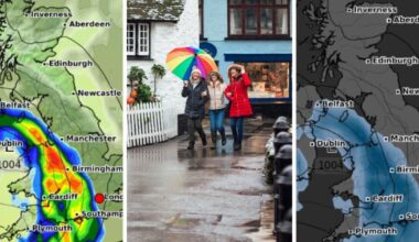 Storm forecast as 320-mile rain bomb to drench UK in hours | Weather | News