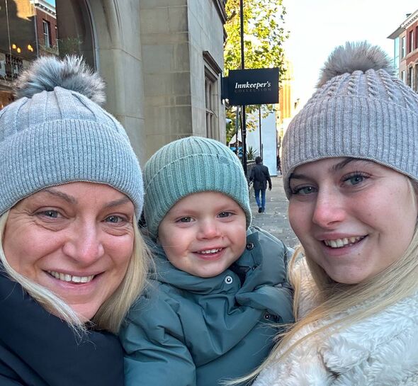 Helen, with daughter Sophie and grandson Remi