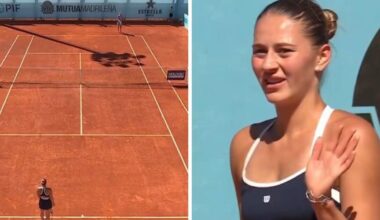 Emma Raducanu conqueror pulls off bizarre ace and reacts sheepishly as opponent stunned | Tennis | Sport