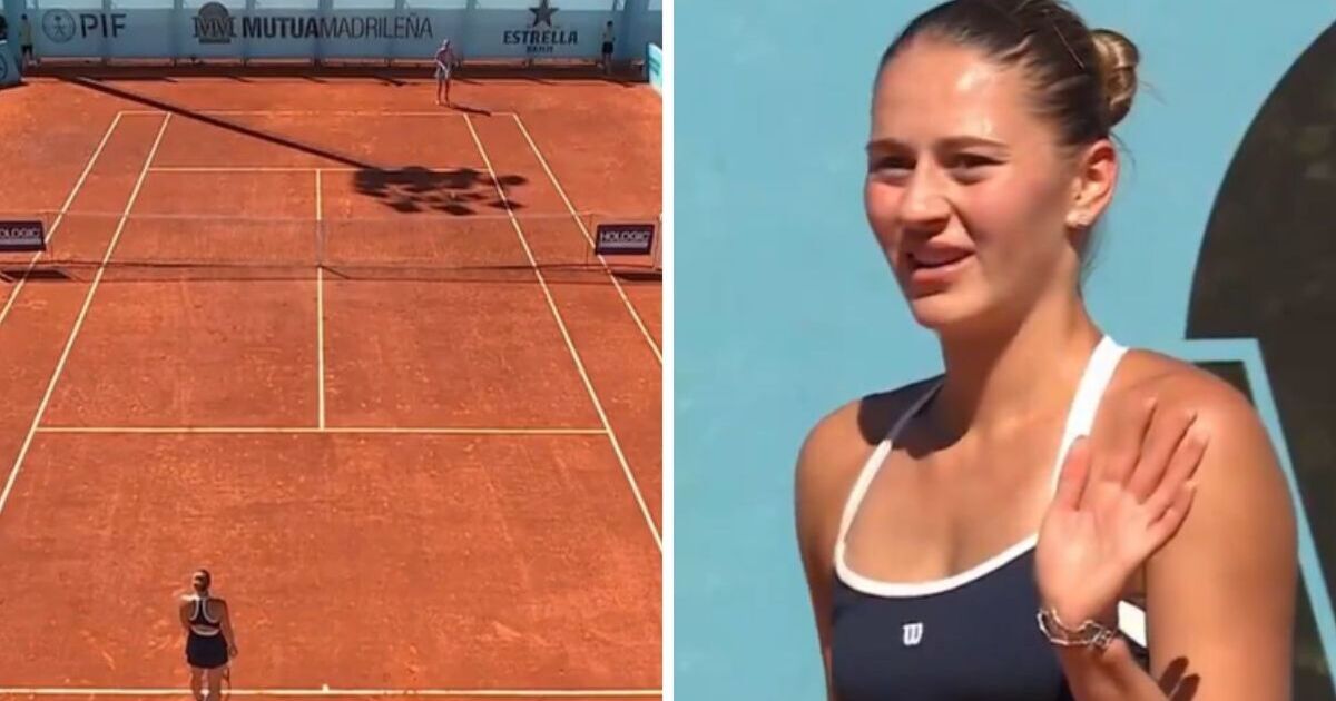 Emma Raducanu conqueror pulls off bizarre ace and reacts sheepishly as opponent stunned | Tennis | Sport
