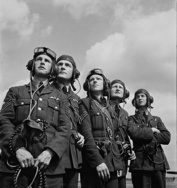 Iconic shot of Royal Air Force Pilots