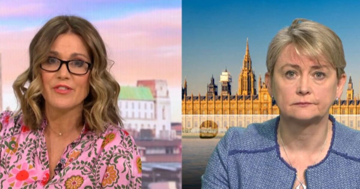 Yvette Cooper 'car crash' GMB interview sparks fury as Ed Balls 'walks off' | TV & Radio | Showbiz & TV