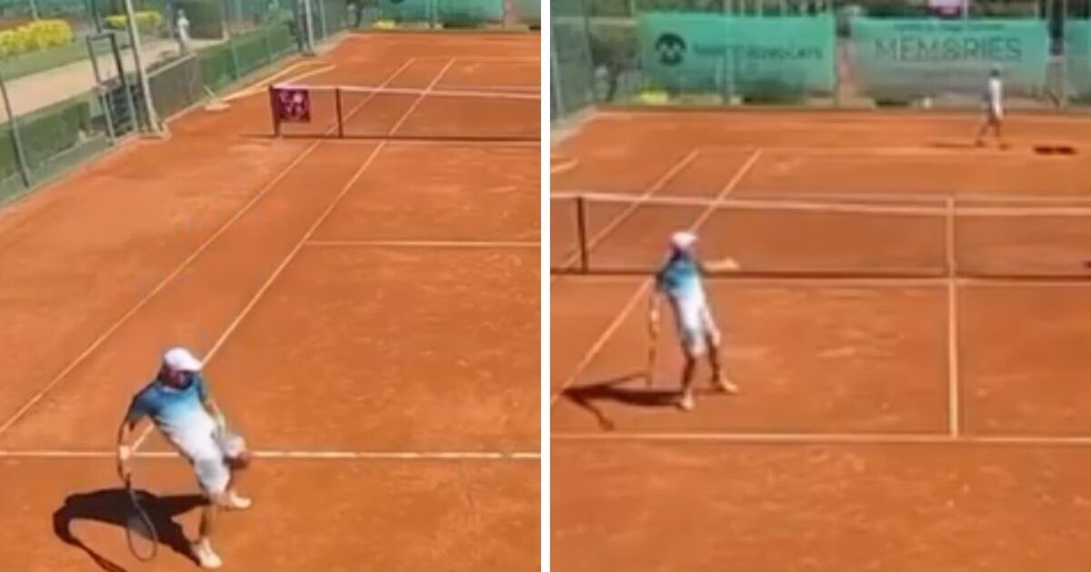 Tennis star disqualified for making obscene gestures at umpire while holding huge lead | Tennis | Sport