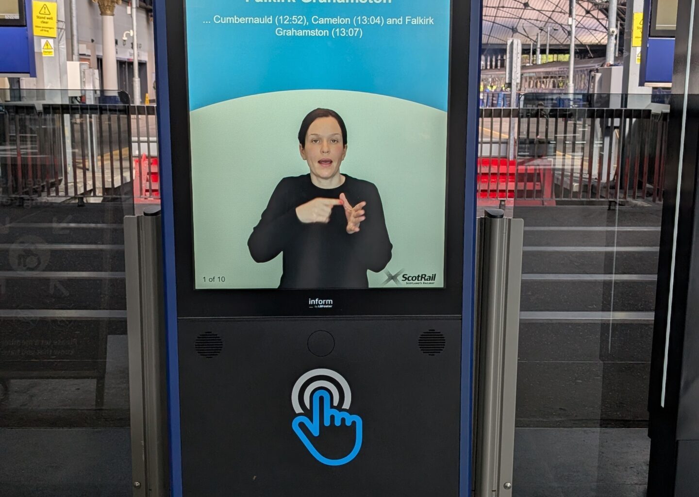 British Sign Language totems to make Scotland’s Railway more accessible