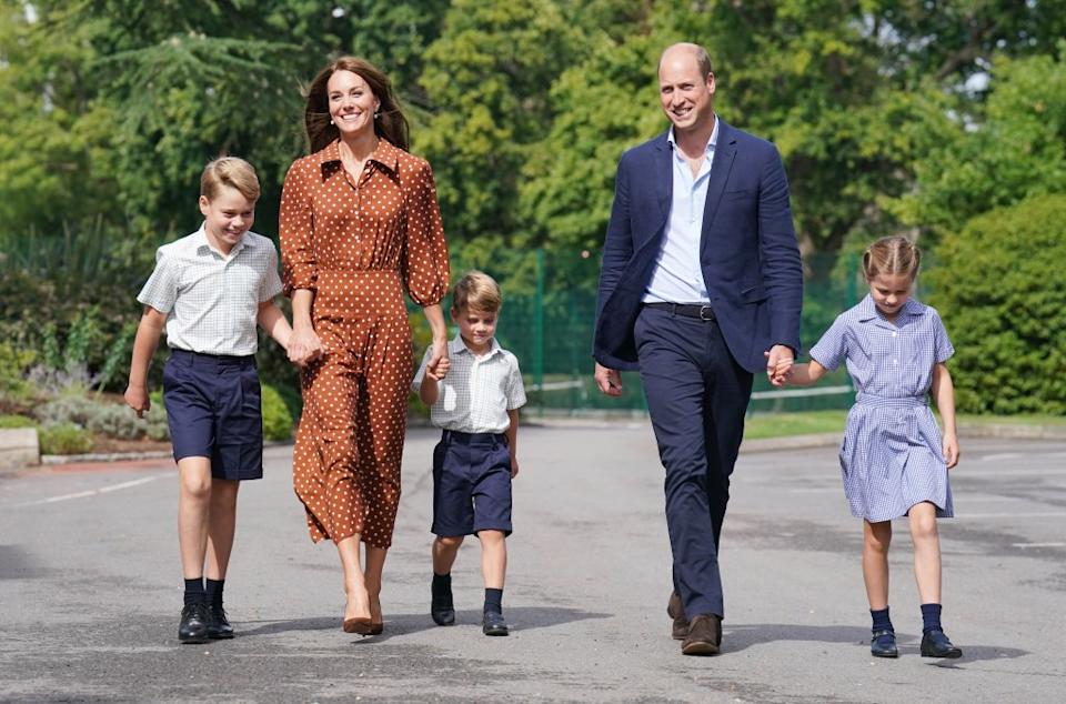 The future king currently attends the same prep school as his younger siblings, sister Princess Charlotte, 9, and brother Prince Louis, 6. Getty Images