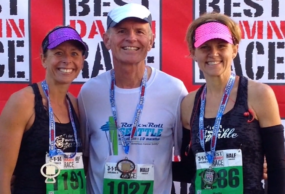 72-year-old Neal with his family