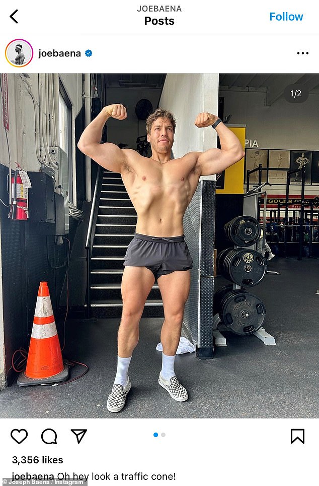 And it seems he may be taking notes from his gym-obsessed half-brother Joseph Baena , 25, Arnold’s son with the family’s former housekeeper Mildred Baena
