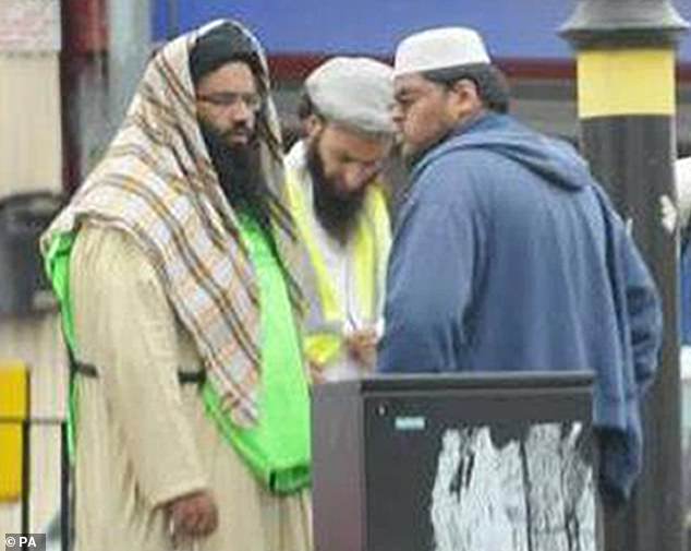 Irfan Khalid with Irfan Naseer and Rahin Ahmed carrying out a bogus charity collection to fund the attack
