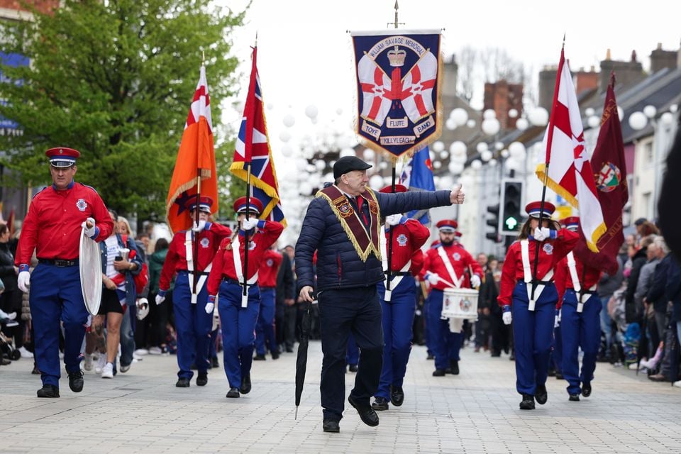 The Apprentice Boys of Derry parade made its way through the centre of Lisburn. Photo by Kelvin Boyes/Press Eye.