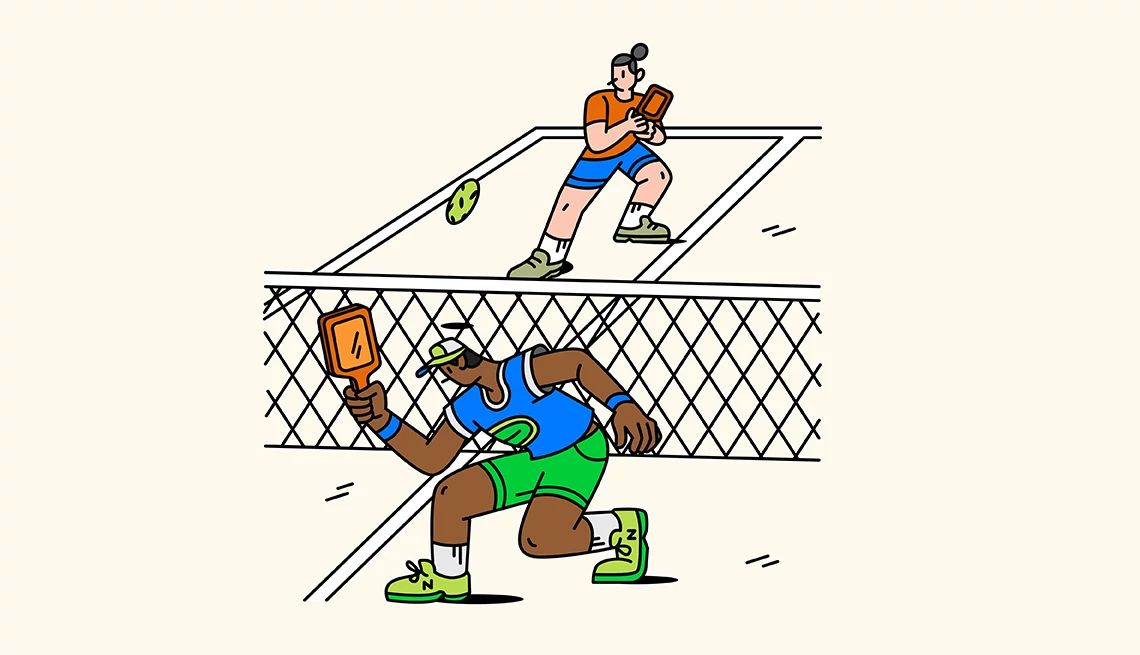 pickleball illustration