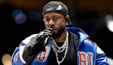 Kendrick Lamar leads with 10