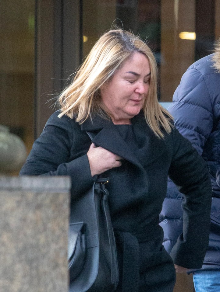 Steven Daniel and Annette Daniel leaving Glasgow High Court.