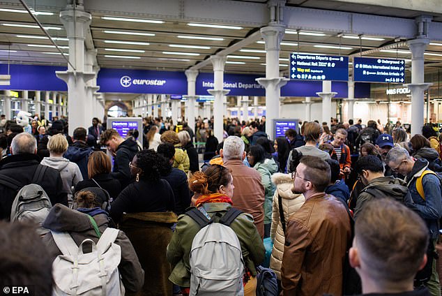 The Eurostar terminal in Kings Cross, London, have built 49 kiosks for the EES before reaching security and the French frontier