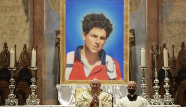 Carlo Acutis, who lived most of his life in Milan, Italy, was due to receive his sainthood by the late Pontiff on April 27