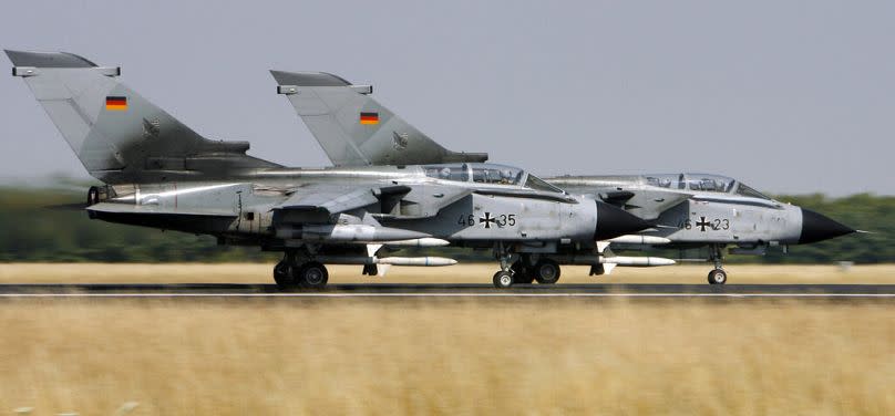 Tornado fighter planes take off on Thursday, 19 July 2007.