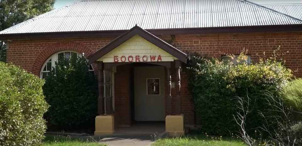 Brick building in Boorowa, NSW.
