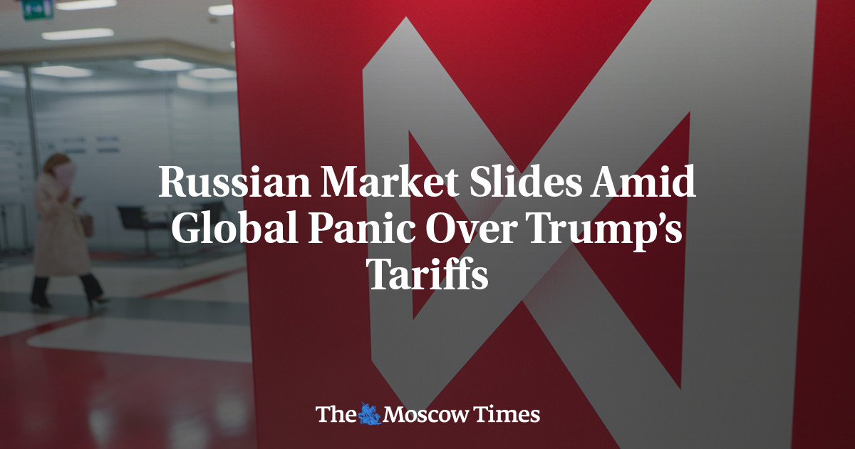 Russian Market Slides Amid Global Panic Over Trump’s Tariffs