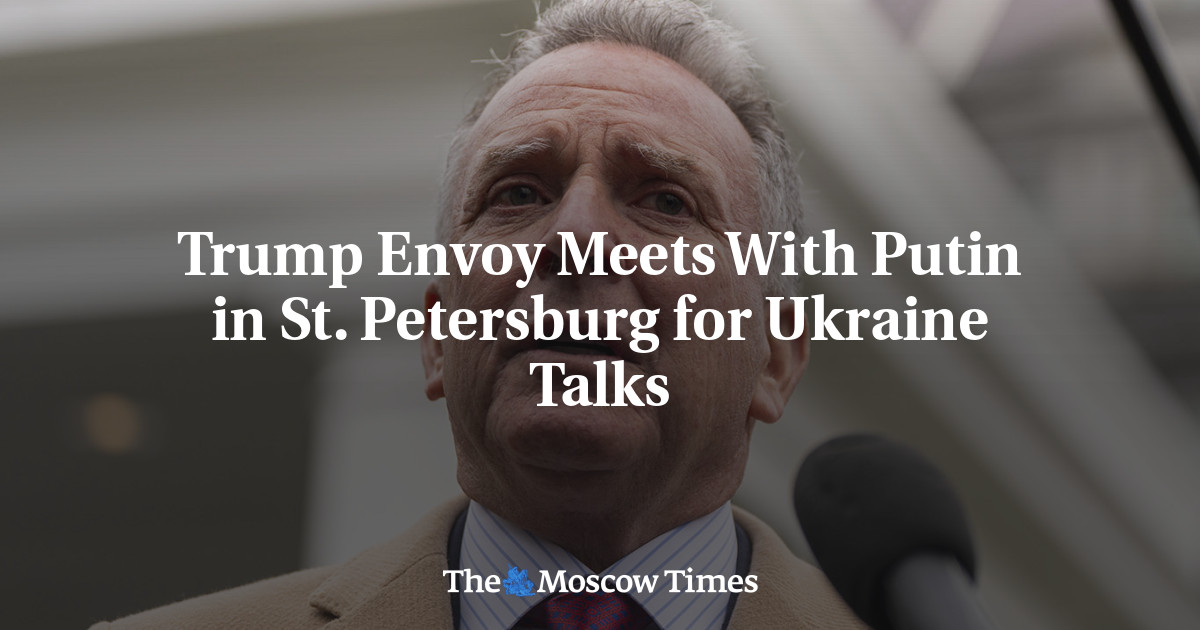 Trump Envoy Meets With Putin in St. Petersburg for Ukraine Talks