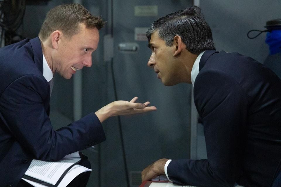John Bew with Rishi Sunak. Picture: Simon Walker/10 Downing Street