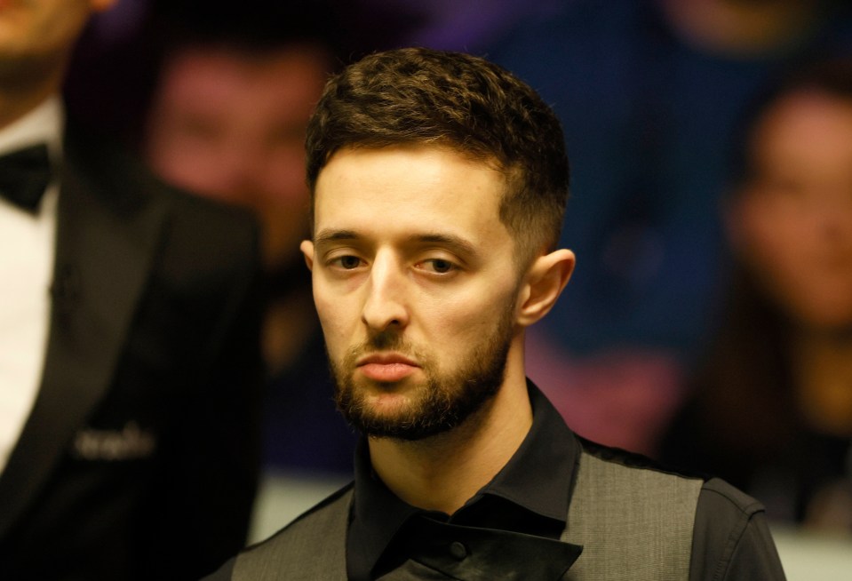 Joe O'Connor at the World Snooker Championship.