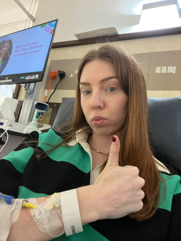 Gabrielle suffered severe side effects during her immunotherapy treatment. (Supplied)