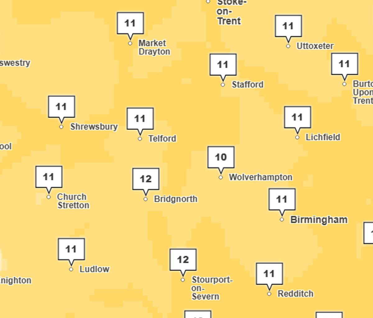 The weather will be patchy this week as the West Midlands and Shropshire prepare for a mix of sunshine and rainfall