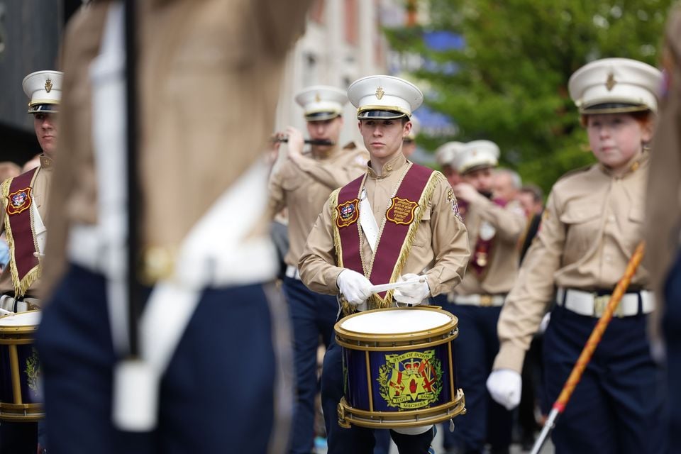 The Apprentice Boys of Derry parade made its way through the centre of Lisburn. Photo by Kelvin Boyes/Press Eye.