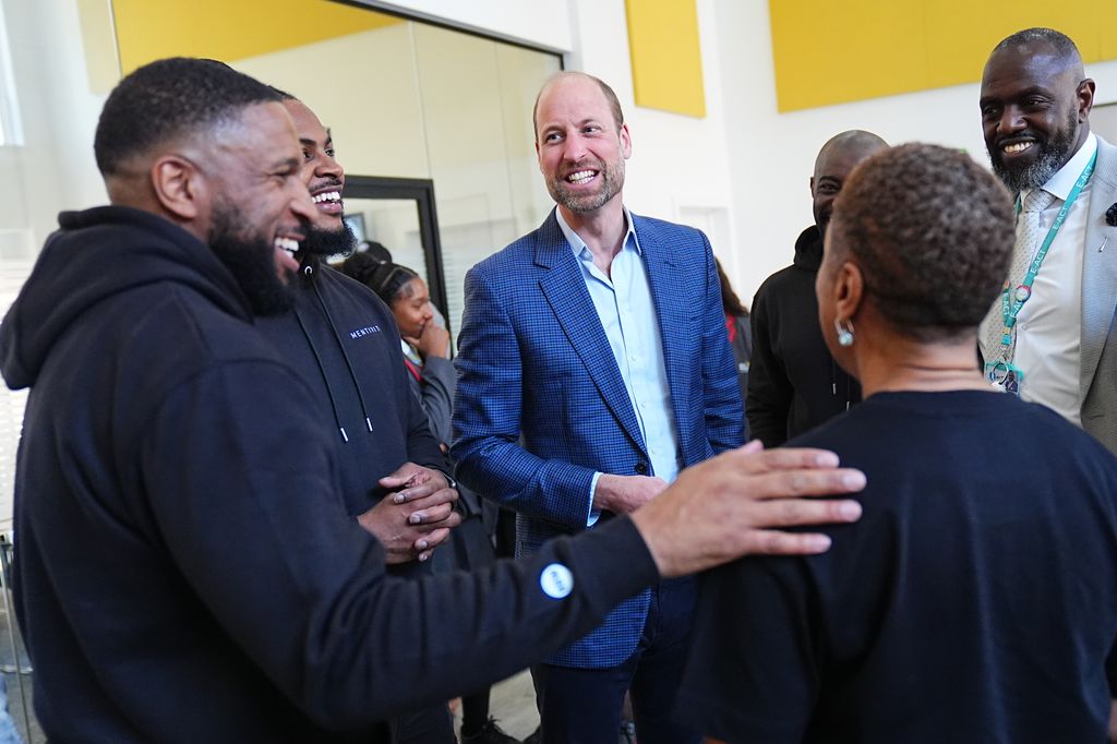 Prince William, Prince of Wales during a visit to the Mentivity community centre and youth hub in Southwark, South London 