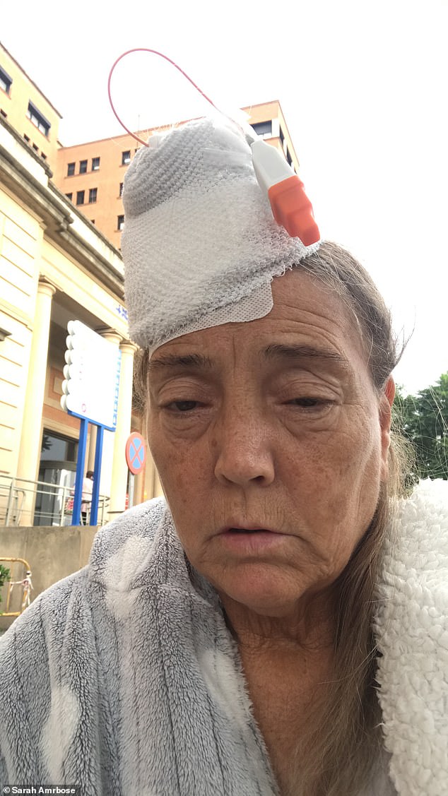 Sarah Ambrose (pictured) has been left in debilitating pain and feels 'abandoned by the NHS'
